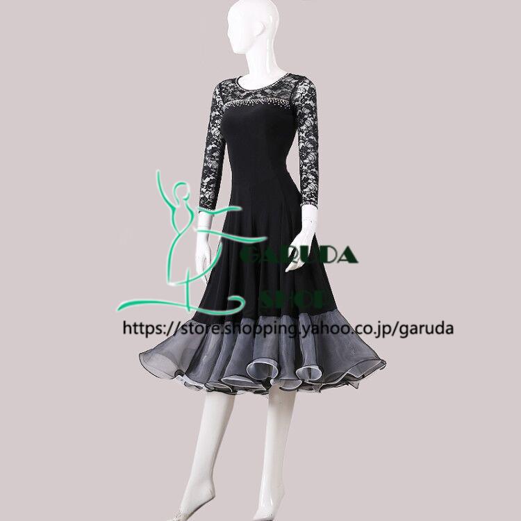 Garuda SHOP　レディース社交ダンス衣装　競技ドレス　新入荷新品　発表会用演出服パーティードレスワンピース　セミオーダー可　品番3898_2