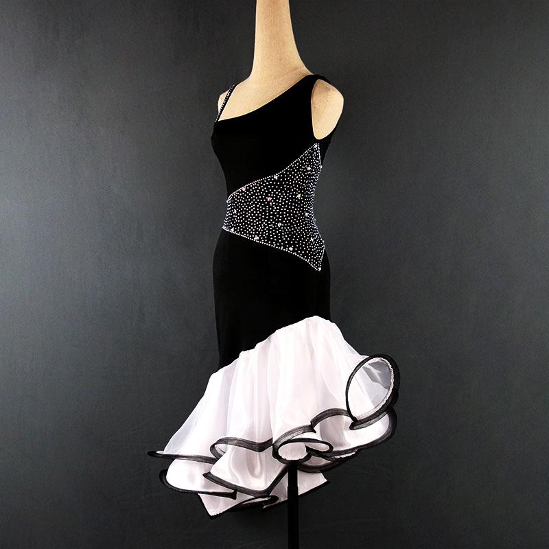 Garuda SHOP　レディース社交ダンス衣装　サイズ調整対応　ラテン練習競技レッスンウエア　 ライトストーン飾り　品番3985 |  | 02