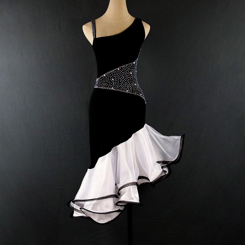 Garuda SHOP　レディース社交ダンス衣装　サイズ調整対応　ラテン練習競技レッスンウエア　 ライトストーン飾り　品番3985 |  | 03