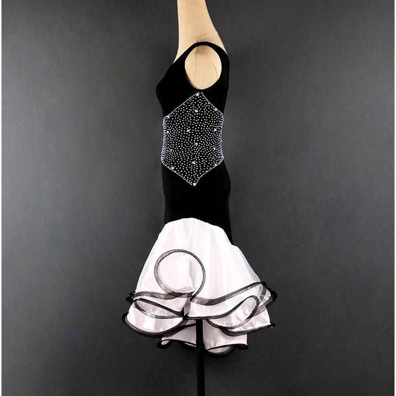 Garuda SHOP　レディース社交ダンス衣装　サイズ調整対応　ラテン練習競技レッスンウエア　 ライトストーン飾り　品番3985 |  | 04