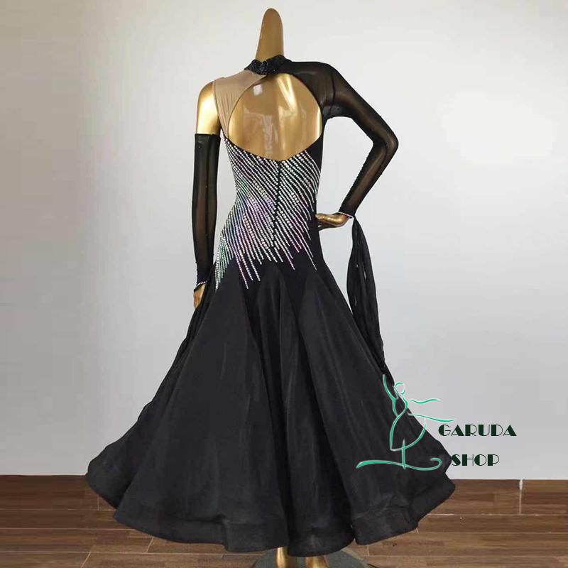 Garuda SHOP　レディース社交ダンスドレス　モダン競技ドレス　ワルツドレス高級品　発表会用高品質ドレス　セミオーダー可  ライトストーン飾り　品番4118 |  | 01
