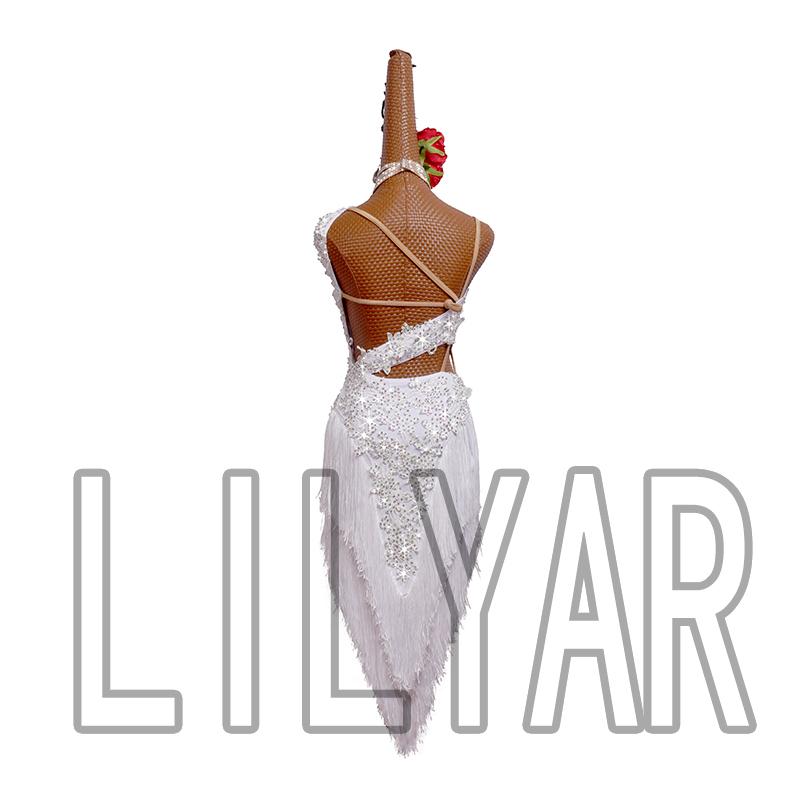 Garuda SHOP　レディース社交ダンス衣装　サイズ調整対応　ラテン練習競技レッスンウエア　パーティーダンス発表会ワンピース  品番4244 |  | 02