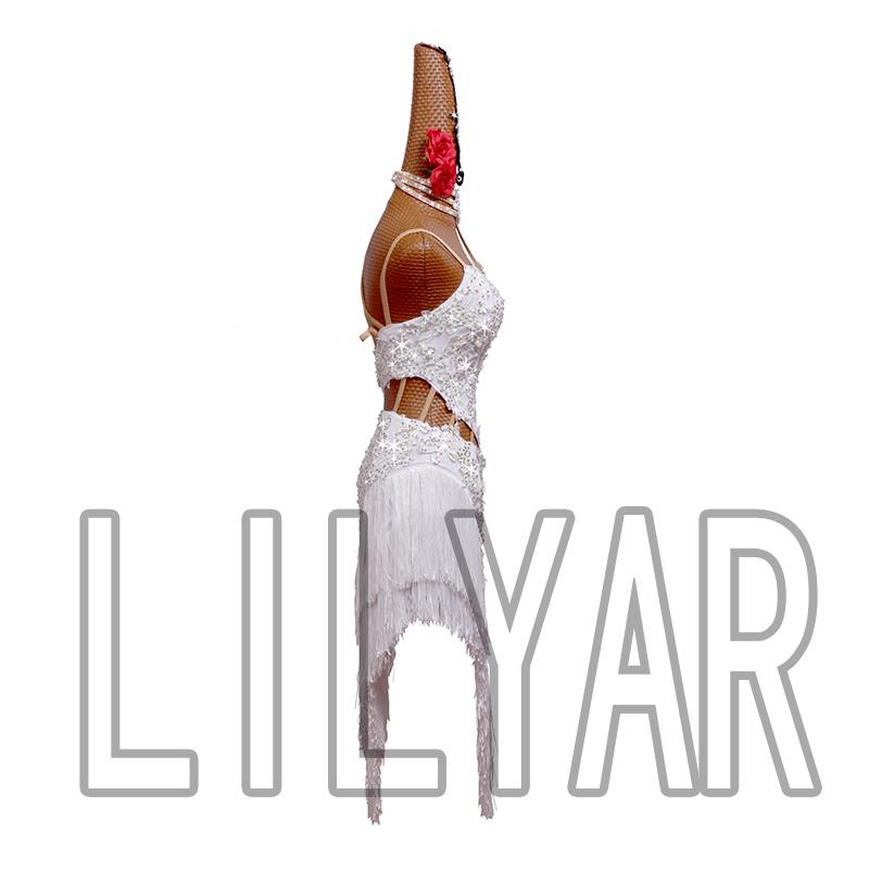 Garuda SHOP　レディース社交ダンス衣装　サイズ調整対応　ラテン練習競技レッスンウエア　パーティーダンス発表会ワンピース  品番4244 |  | 03