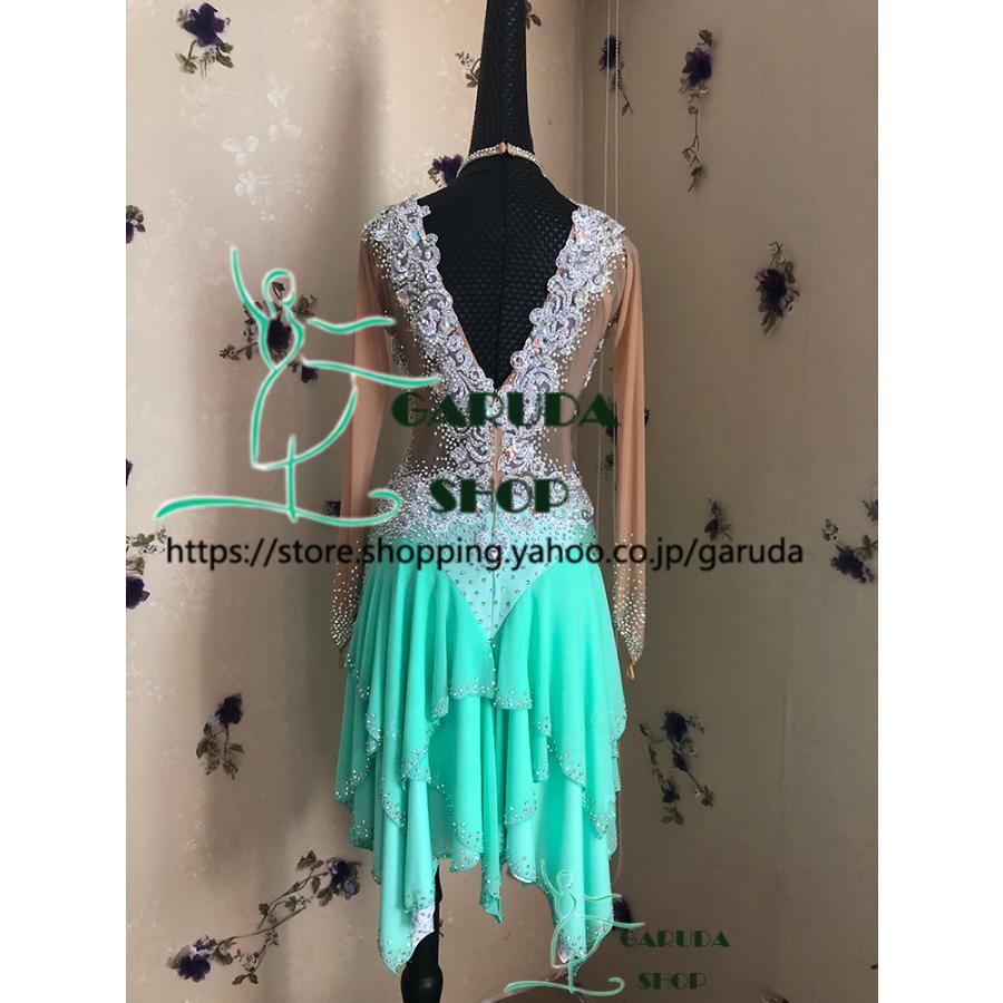 Garuda SHOP レディース社交ダンス衣装 競技ドレス ラテンドレス 高級