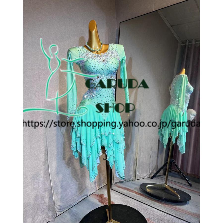 Garuda SHOP レディース社交ダンス衣装 競技ドレス ラテンドレス 高級