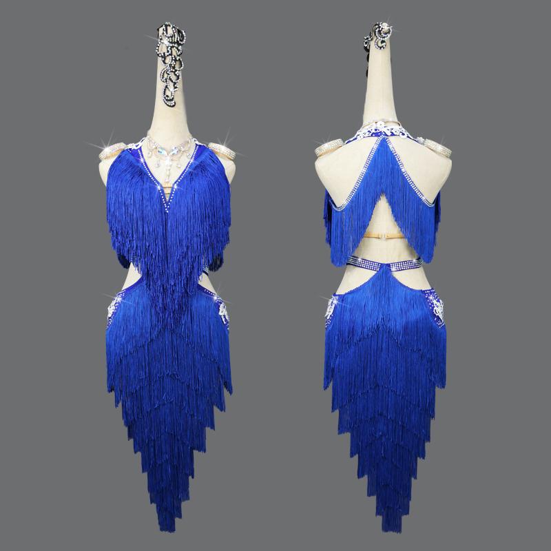 ラテンドレス　ダンス衣装① Garuda SHOP レディース社交ダンス衣装 サイズ調整対応 ラテン練習競技