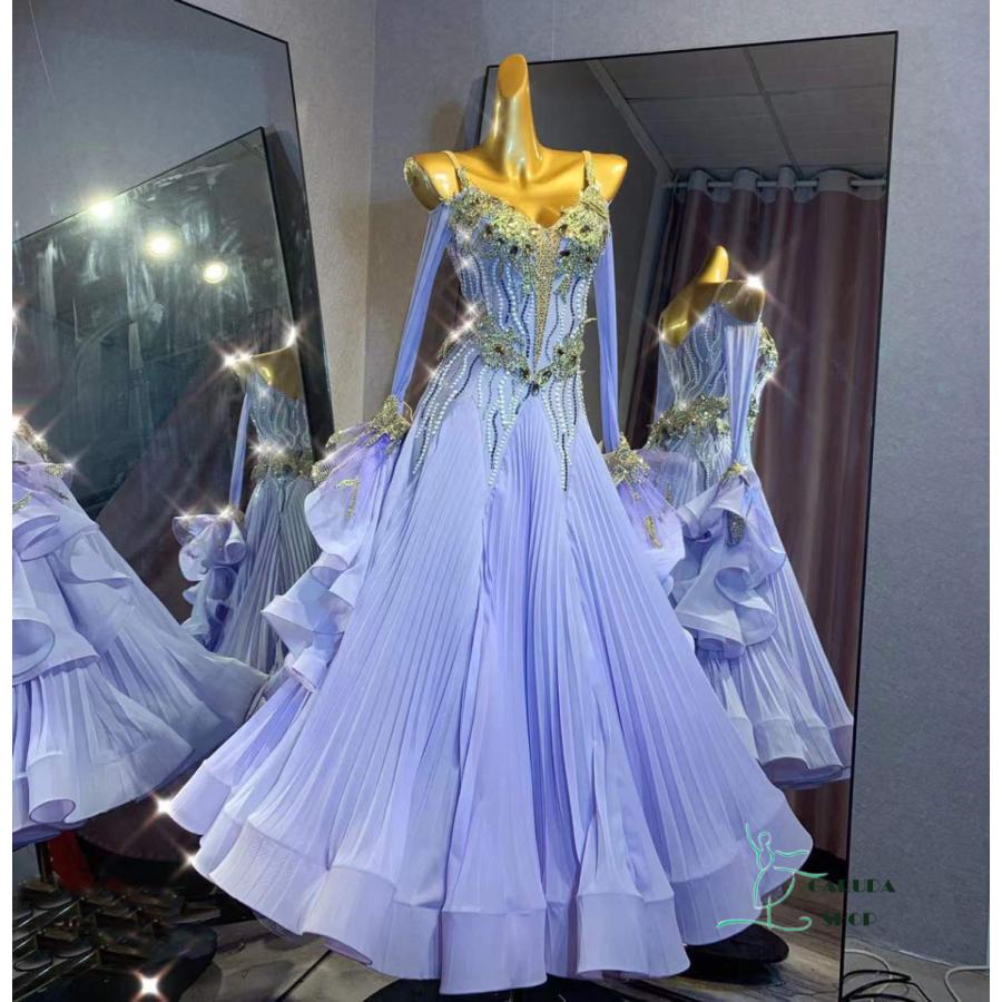 大勧め 社交ダンスドレス(4着で)チョーカー(計5本) ダンス/バレエ