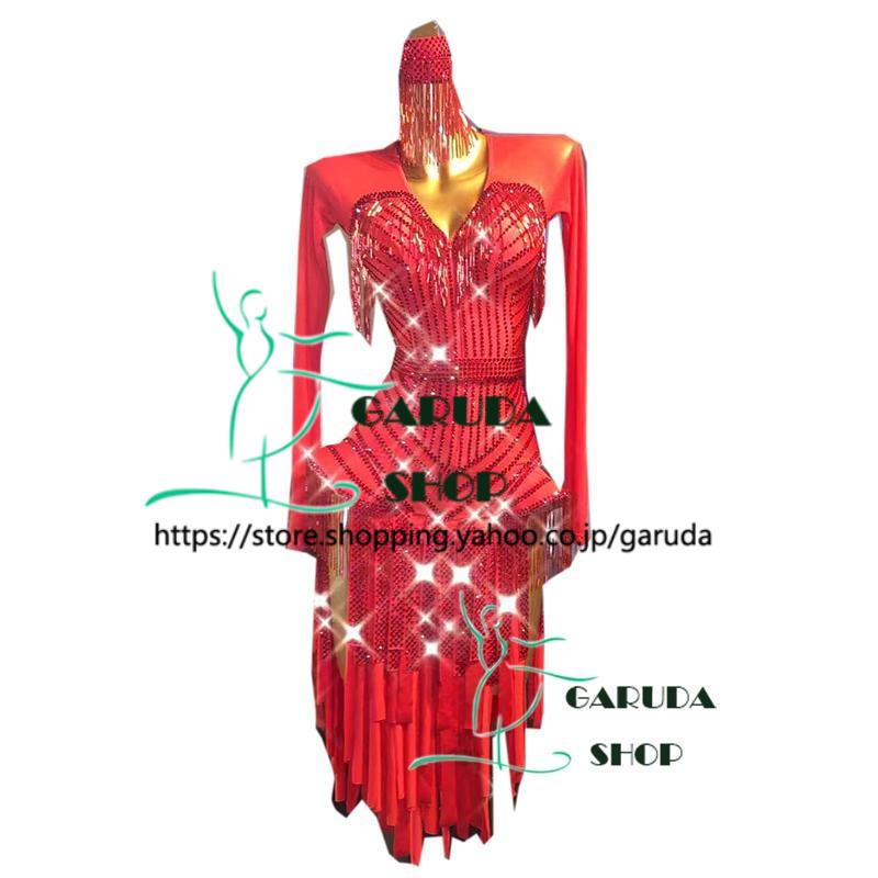 Garuda SHOP レディース社交ダンス衣装 競技ドレス ラテンドレス 高級