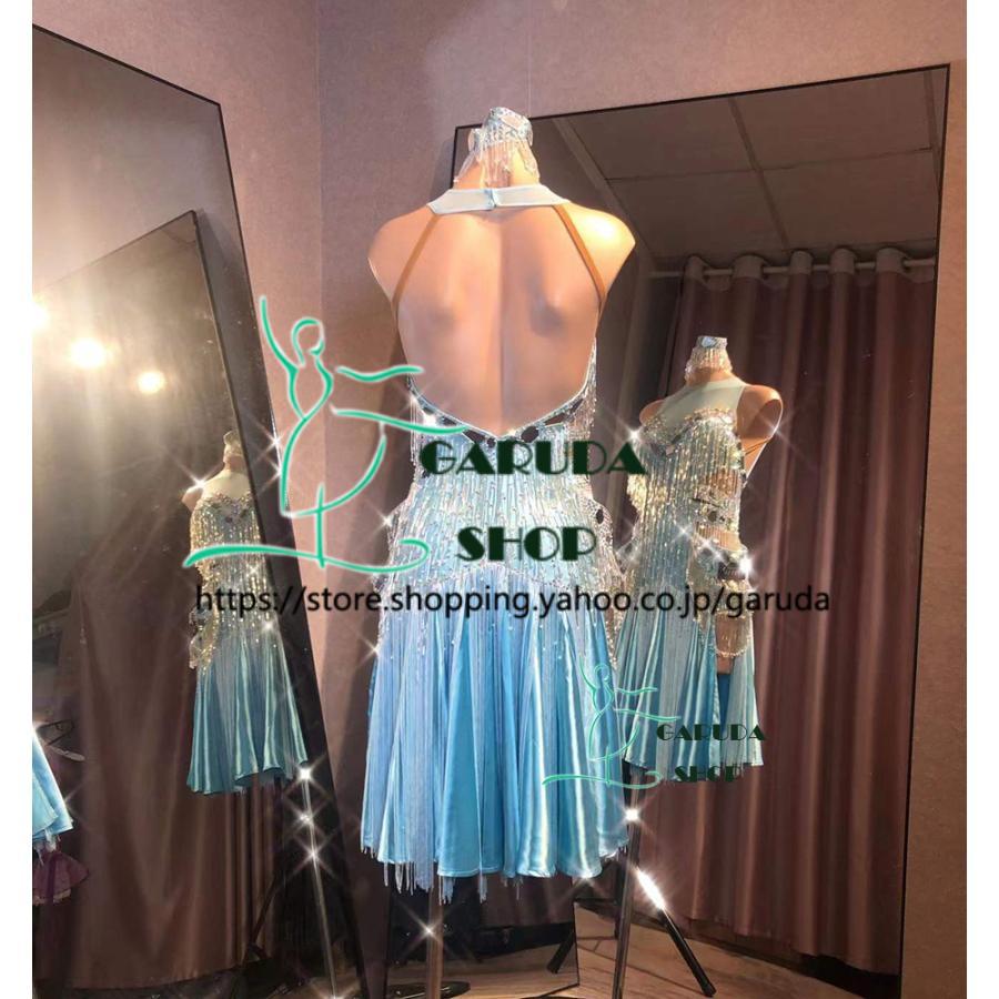 Garuda SHOP レディース社交ダンス衣装 競技ドレス ラテンドレス 高級