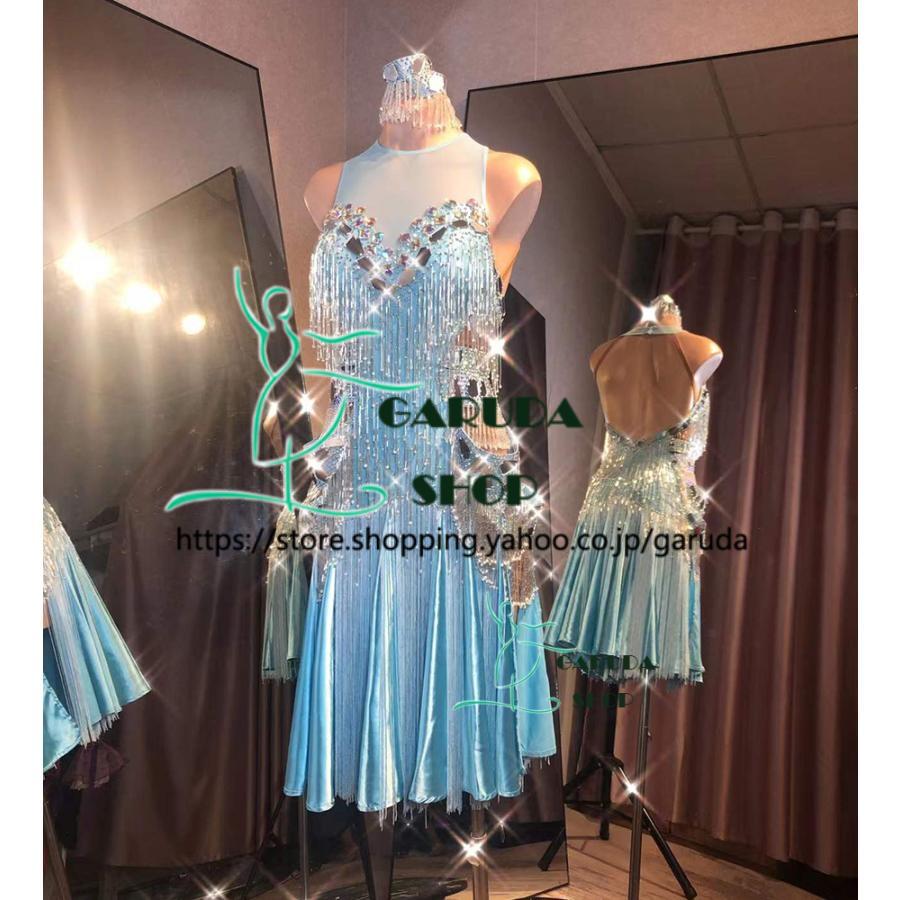 Garuda SHOP レディース社交ダンス衣装 競技ドレス ラテンドレス 高級