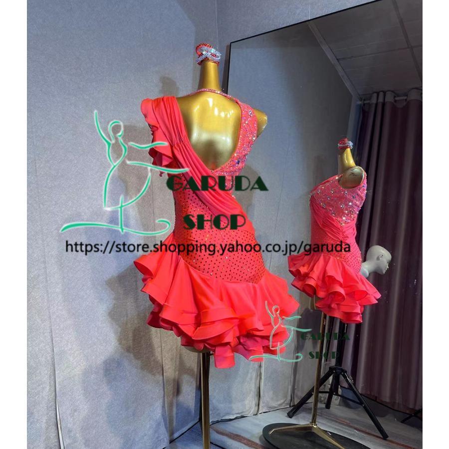 Garuda SHOP　レディース社交ダンス衣装　競技ドレス　ラテンドレス　高級品　発表会用演出服 　サイズ調整可  ライトストーン飾り　2色　品番5147 |  | 03