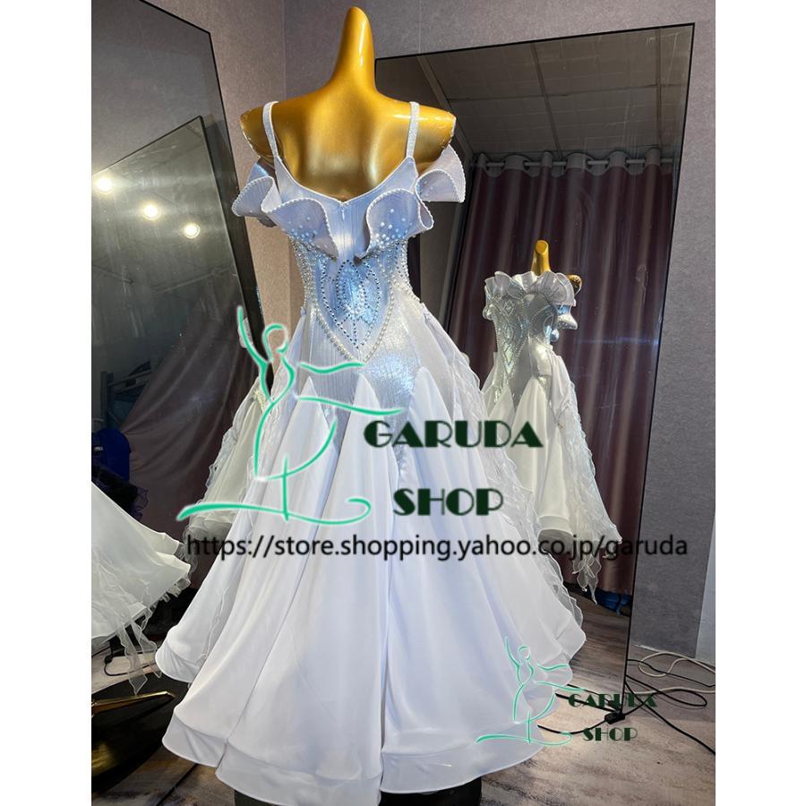 Garuda SHOP レディース社交ダンス衣装 競技ドレス ワルツドレス高級品 