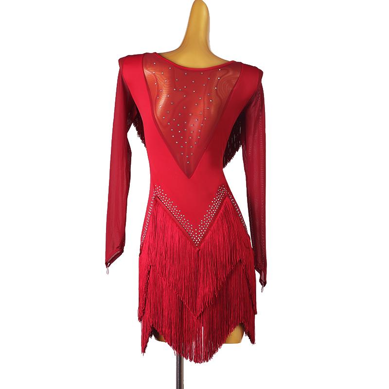 Garuda SHOP　レディース社交ダンス衣装　サイズ調整可　ラテン練習競技レッスンウエア　パーティーダンス発表会ワンピース 　品番5229 |  | 01