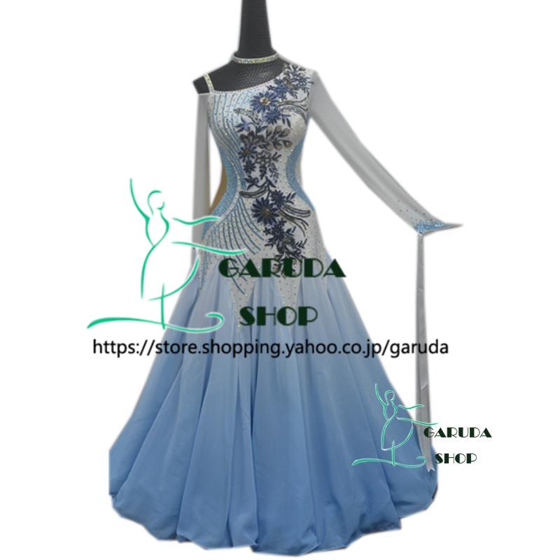 Garuda SHOP レディース社交ダンス衣装 競技ドレス ワルツドレス高級品