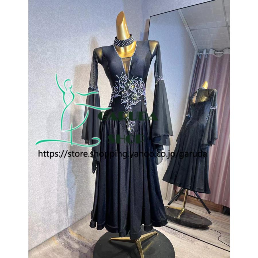 Garuda SHOP　レディース社交ダンス衣装　競技ドレス　新入荷新品　発表会用演出服パーティードレスワンピース　セミオーダー可　品番5380 |  | 02