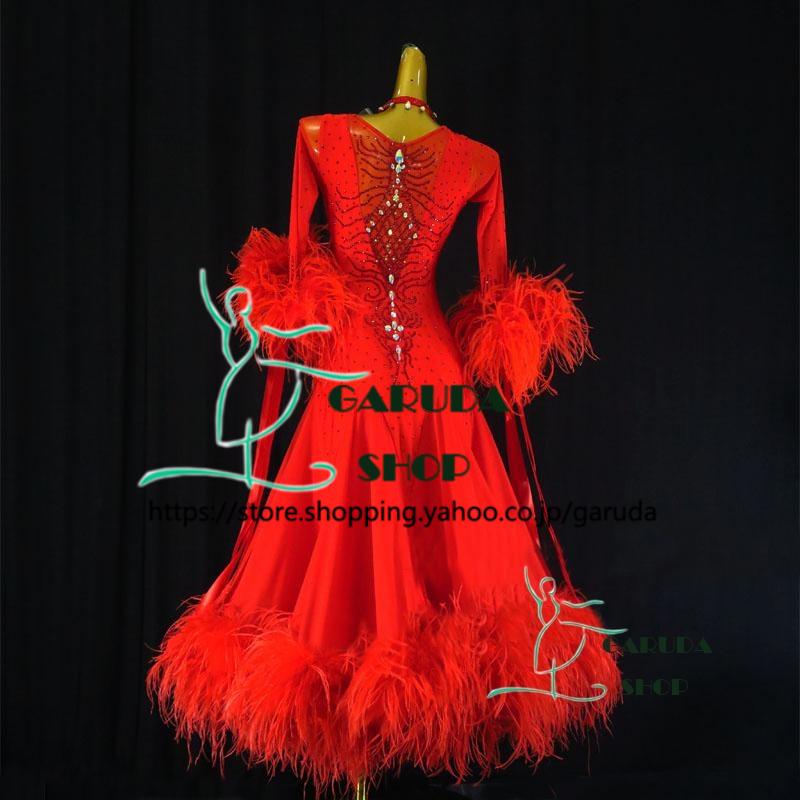 【新品 未使用 日本製】 Garuda SHOP　レディース社交ダンス衣装　競技ドレス　ワルツドレス高級品　発表会用演出服パーティードレスワンピース　セミオーダー可　品番5405 【VQL1852324564】(65280円)