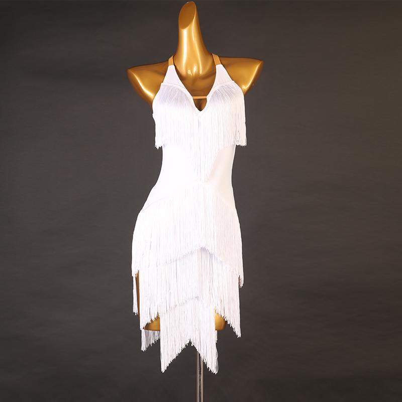 Garuda SHOP　レディース社交ダンス衣装　サイズ調整可　ラテン練習競技レッスンウエア　パーティーダンス発表会ワンピース 　品番5411