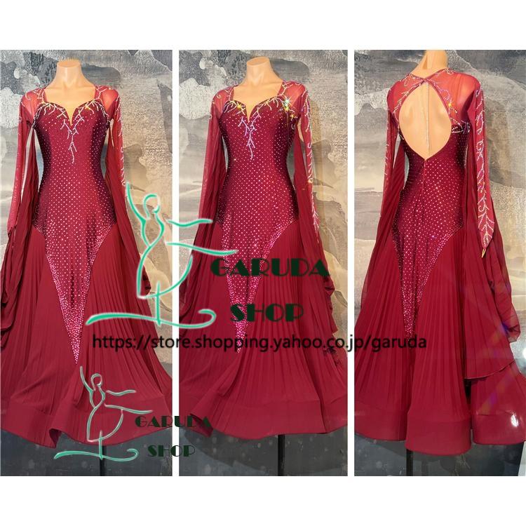 Garuda SHOP レディース社交ダンス衣装 競技ドレス ワルツドレス高級品