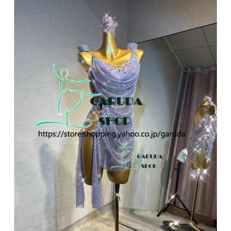 Garuda SHOP レディース社交ダンス衣装 競技ドレス ラテンドレス 高級