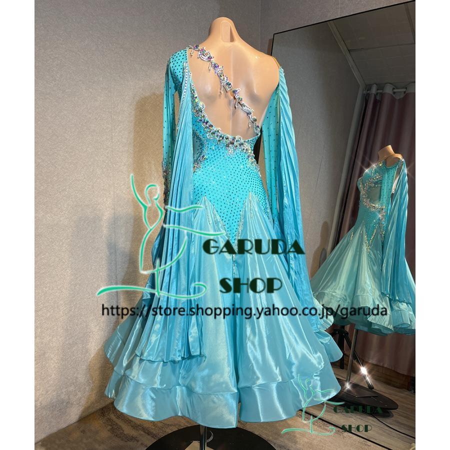 Garuda SHOP レディース社交ダンス衣装 競技ドレス ワルツドレス高級品