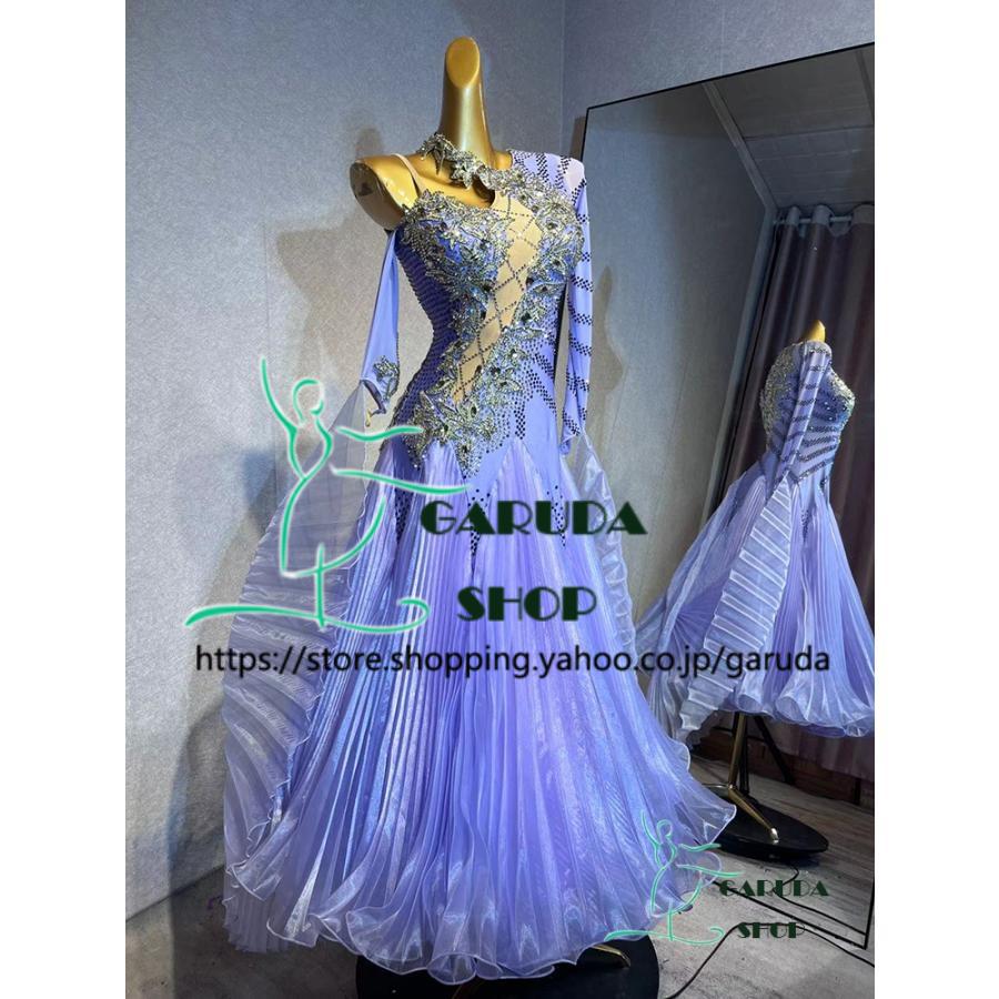 Garuda SHOP レディース社交ダンス衣装 競技ドレス ワルツドレス高級品