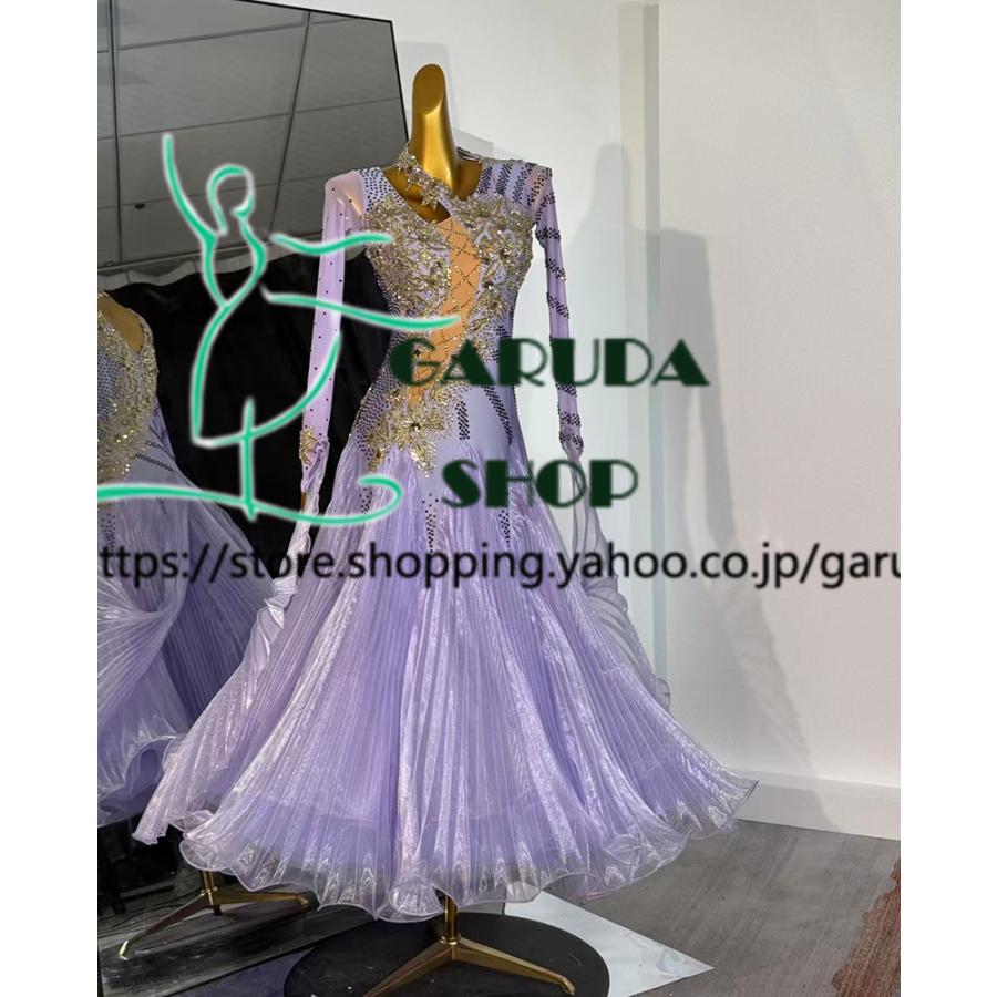 Garuda SHOP レディース社交ダンス衣装 競技ドレス ワルツドレス高級品