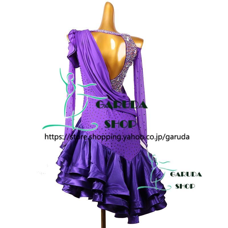 Garuda SHOP レディース社交ダンス衣装 競技ドレス ラテンドレス 高級