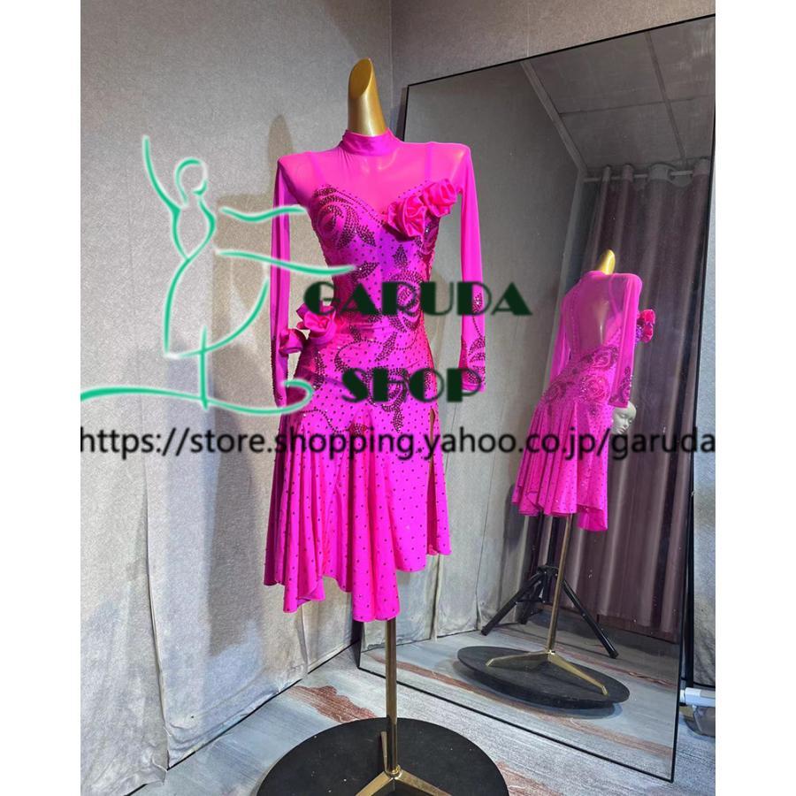 Garuda SHOP レディース社交ダンス衣装 競技ドレス ラテンドレス 高級