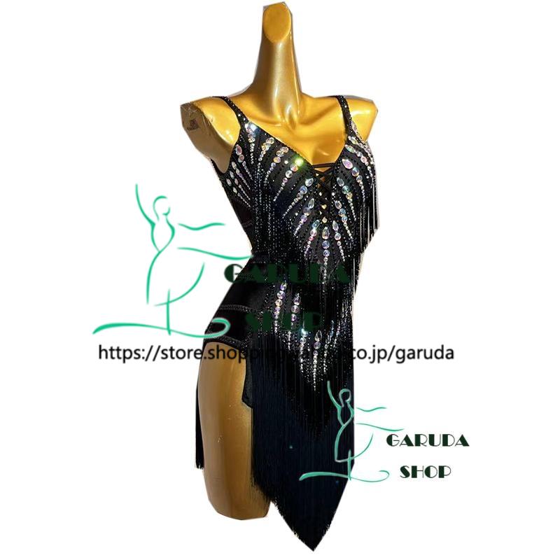 Garuda SHOP レディース社交ダンス衣装 競技ドレス ラテンドレス 高級