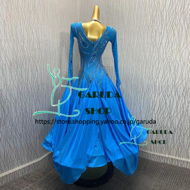 Garuda SHOP レディース社交ダンス衣装 競技ドレス ワルツドレス高級品