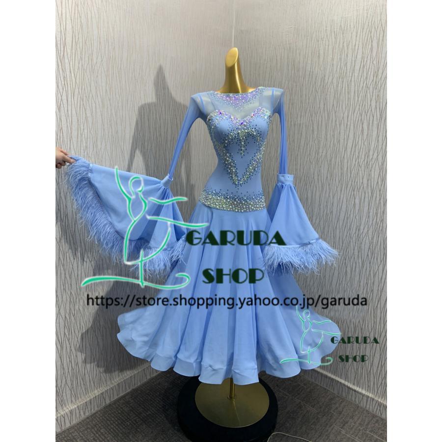 スタンダードドレス✨流行りの短め丈！ちょっとした競技会やダンスパーティーに！ タカダンス スタンダードドレス 3S-00154B ｜社交ダンス スタンダード