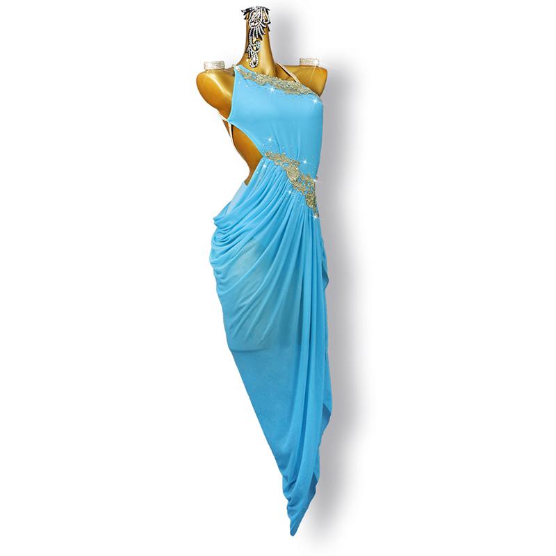 Garuda SHOP　レディース社交ダンス衣装　サイズ調整対応　ラテン練習競技レッスンウエア　パーティーダンス発表会ワンピース セット品　品番5907 |  | 02