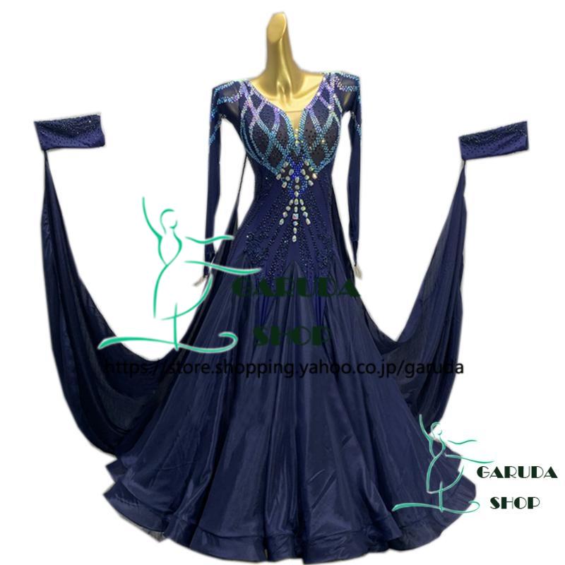 Garuda SHOP レディース社交ダンス衣装 競技ドレス ワルツドレス高級品