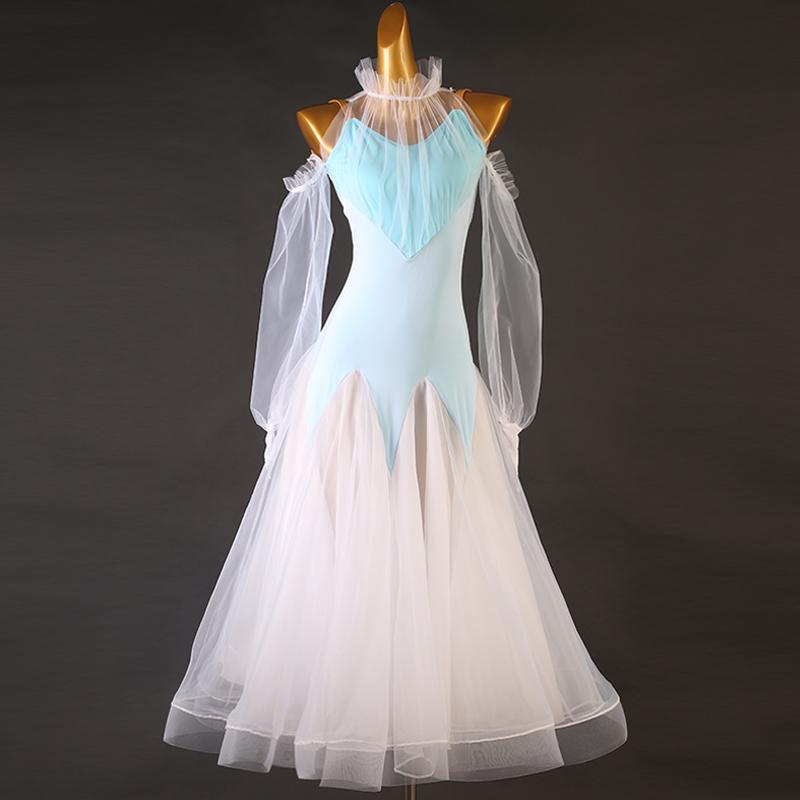 Garuda SHOP レディース社交ダンス衣装 ダンスドレス サイズ調整可能