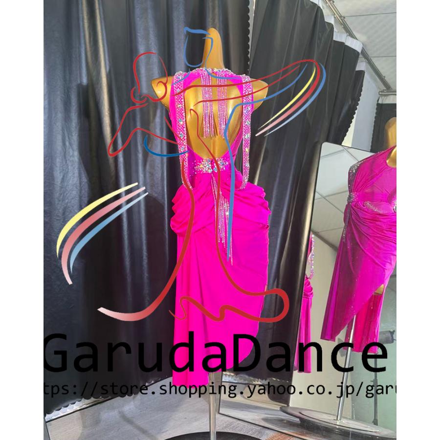 Garuda SHOP レディース社交ダンス衣装 競技ドレス ラテンドレス 高級