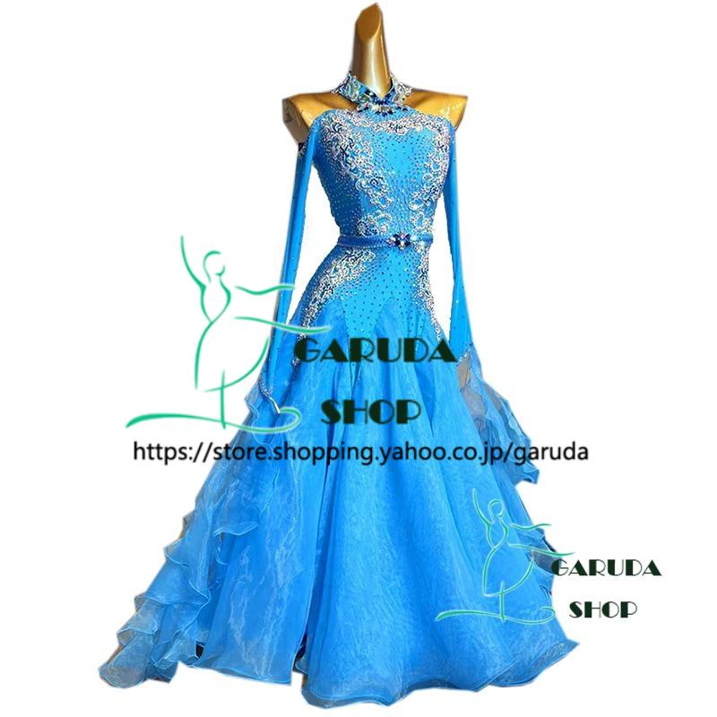 Garuda SHOP レディース社交ダンス衣装 競技ドレス ワルツドレス Garuda SHOP レディース社交ダンス衣装 競技ドレス ワルツドレス