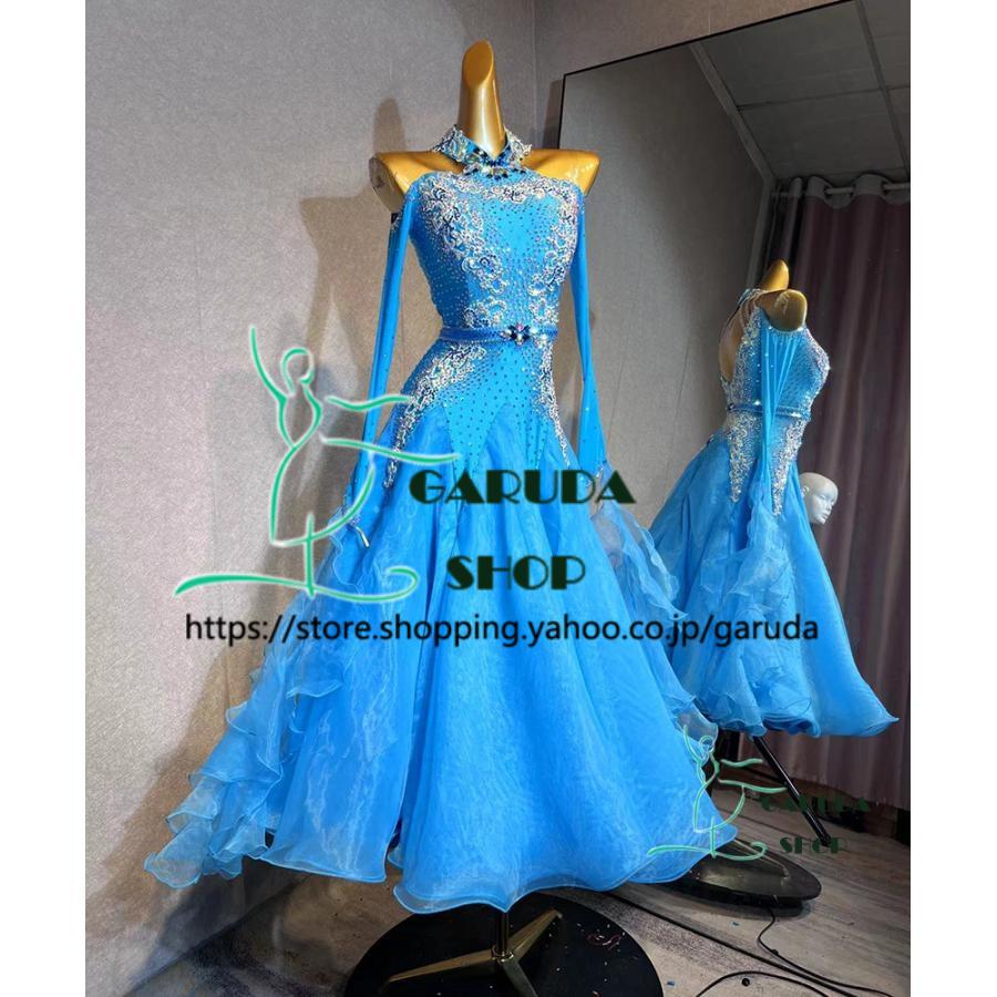 Garuda SHOP レディース社交ダンス衣装 競技ドレス ワルツドレス Garuda SHOP レディース社交ダンス衣装 競技ドレス ワルツドレス