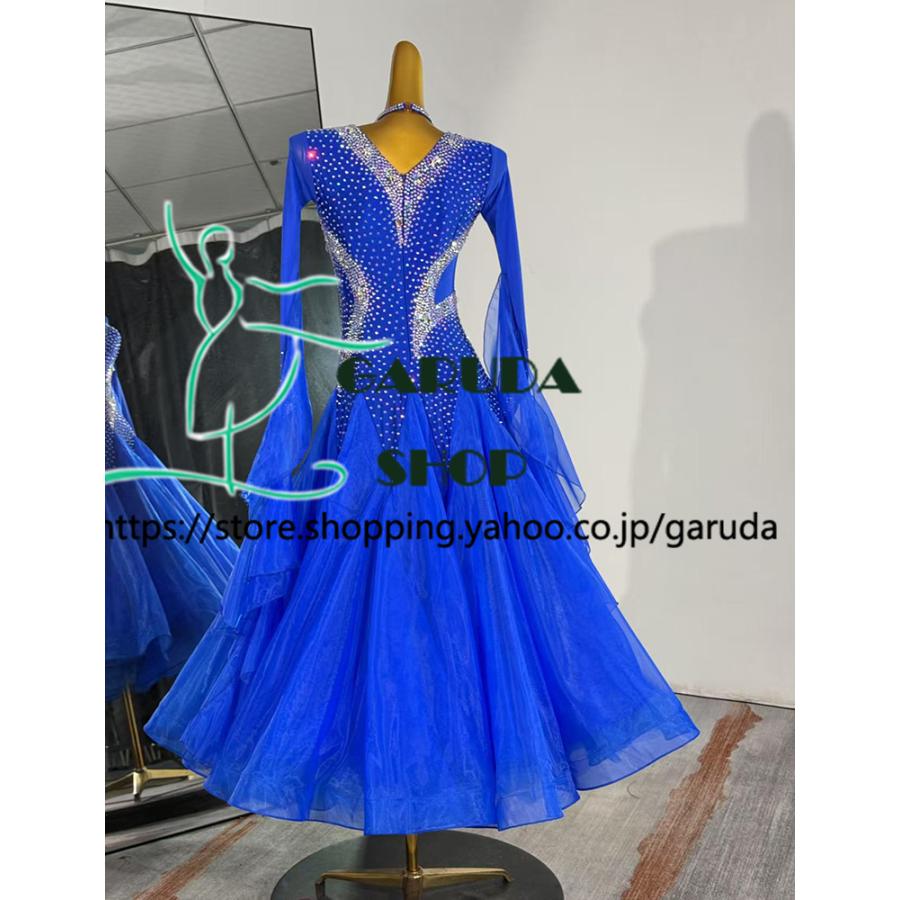 Garuda SHOP レディース社交ダンス衣装 競技ドレス ワルツドレス高級品