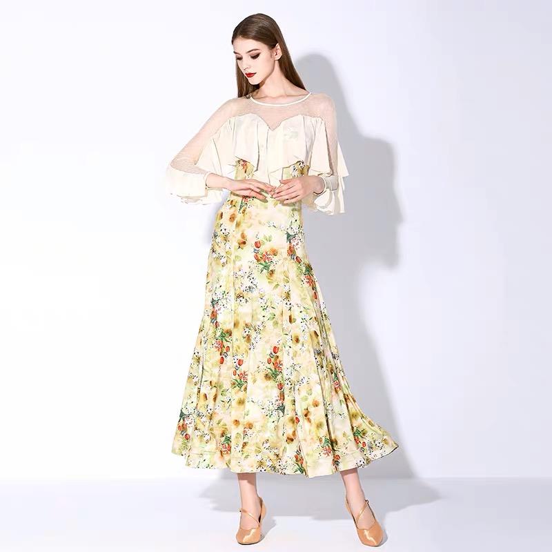 Garuda SHOP 社交ダンス衣装レディース ダンスレッスン練習ロング