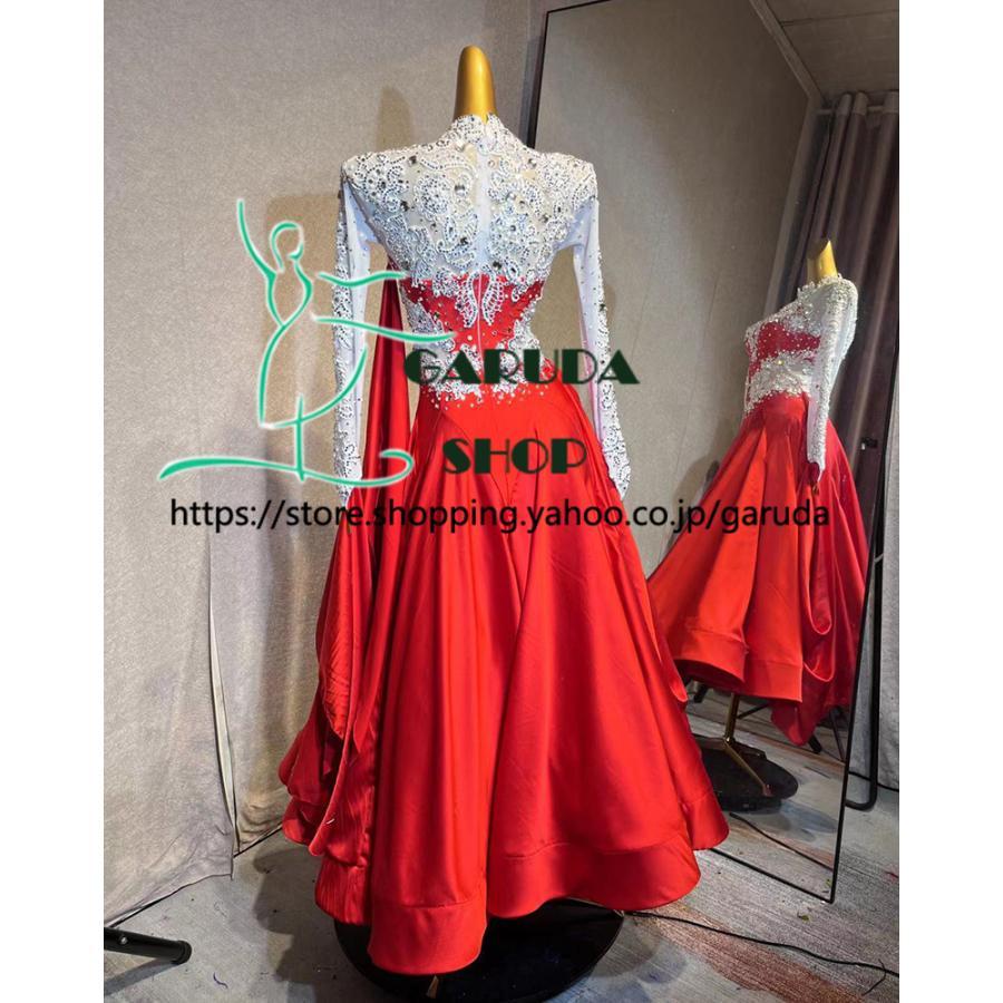 Garuda SHOP レディース社交ダンス衣装 競技ドレス ワルツドレス高級品
