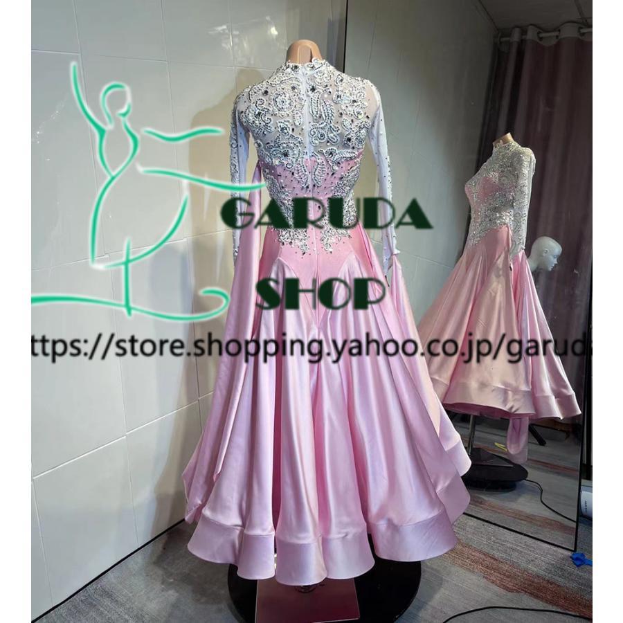 Garuda SHOP　レディース社交ダンス衣装　競技ドレス　ワルツドレス高級品　発表会用演出服パーティードレスワンピース　セミオーダー可　4色　品番6281 |  | 08
