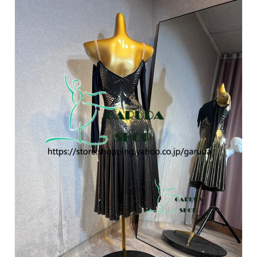 Garuda SHOP　レディース社交ダンス衣装　競技ドレス　ラテンドレス　高級品　発表会用演出服パーティードレス　サイズ調整可　品番6302 |  | 01