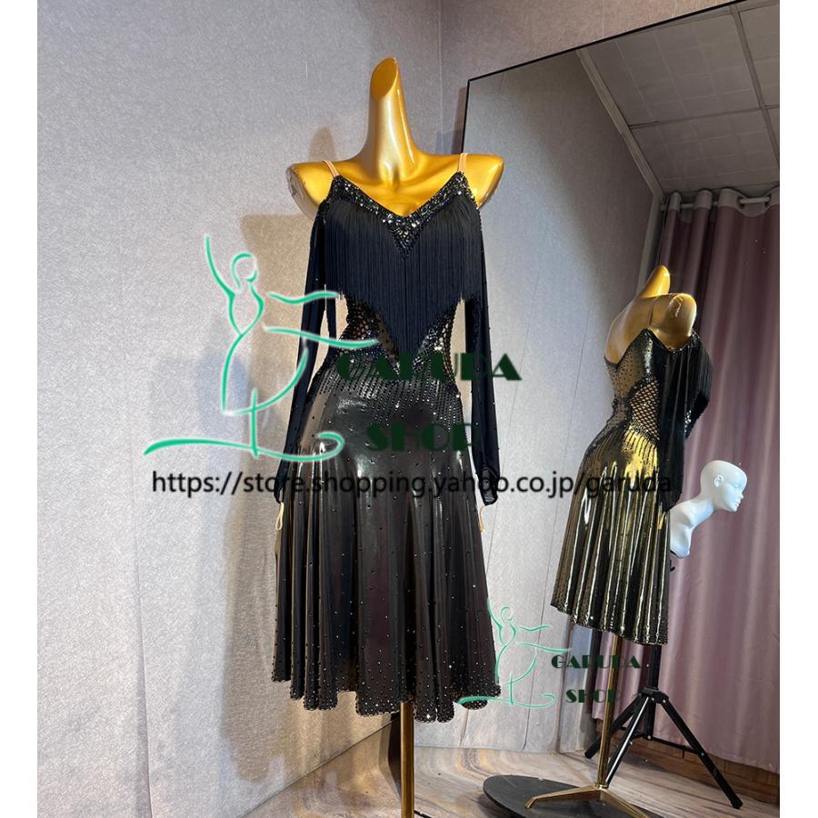 Garuda SHOP　レディース社交ダンス衣装　競技ドレス　ラテンドレス　高級品　発表会用演出服パーティードレス　サイズ調整可　品番6302 |  | 02