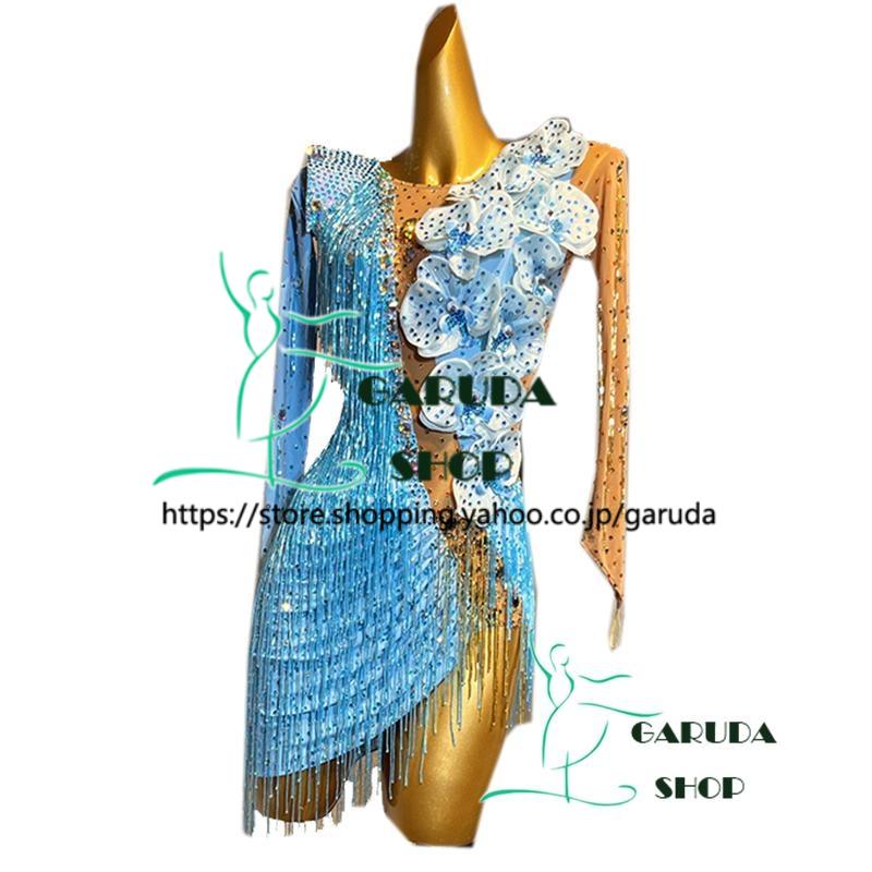 Amazon.co.jp: garuda shop レディース社交ダンス衣装 素敵ダンス