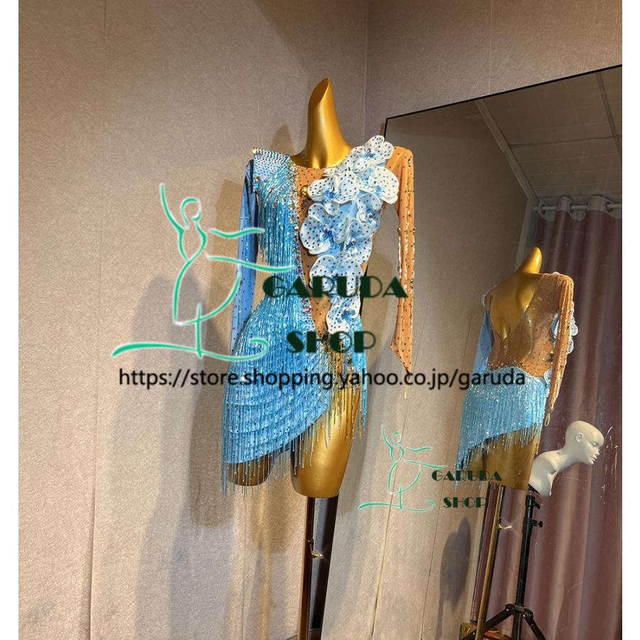 Garuda SHOP レディース社交ダンス衣装 競技ドレス ラテンドレス 高級