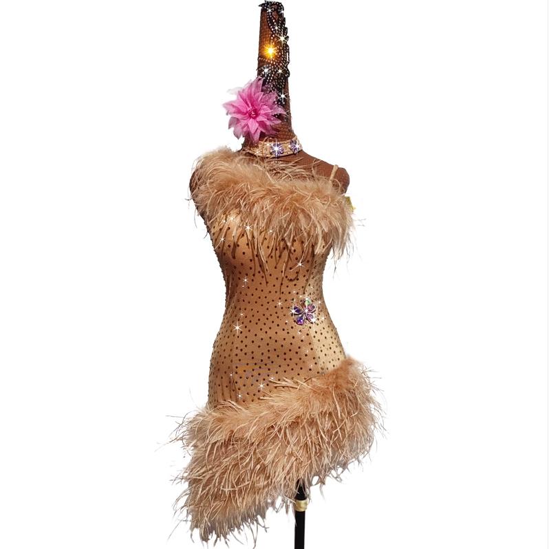 Garuda SHOP レディース社交ダンス衣装 サイズ調整対応 ラテン練習競技