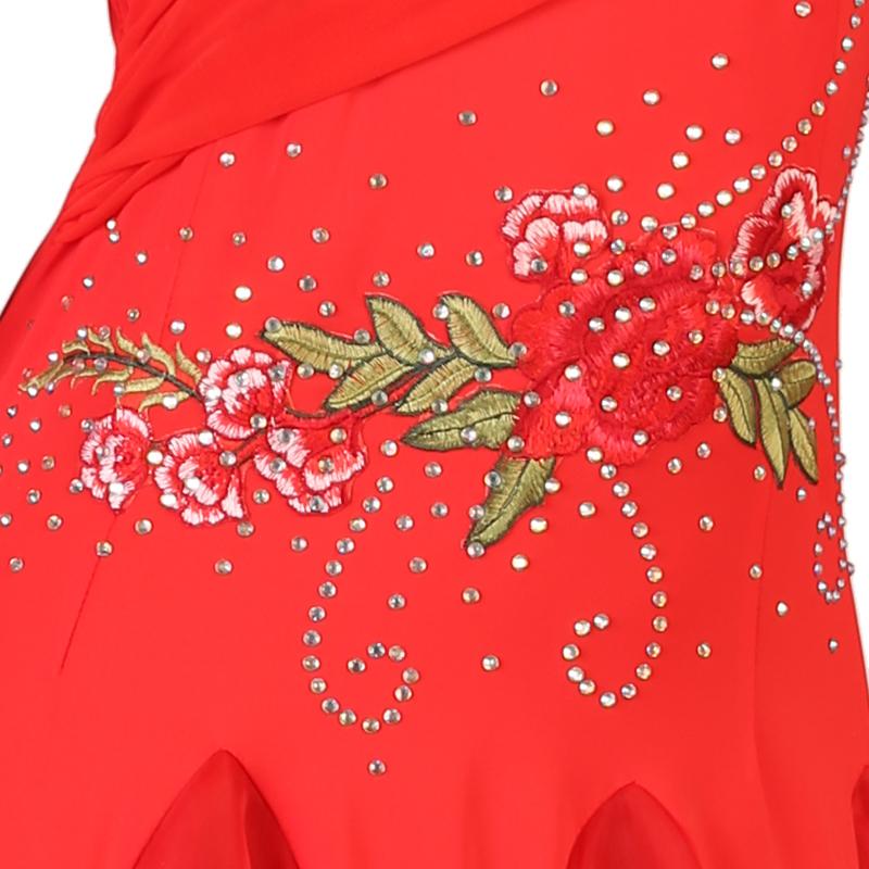 Garuda SHOP レディース社交ダンス衣装 ダンスドレス サイズ調整可能