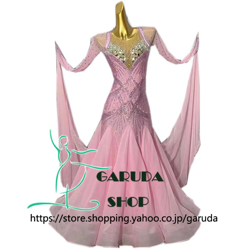 Garuda SHOP レディース社交ダンス衣装 競技ドレス ワルツドレス高級品