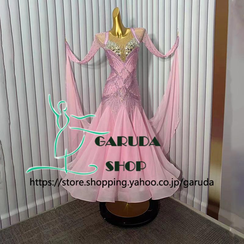 Garuda SHOP レディース社交ダンス衣装 競技ドレス ワルツドレス高級品