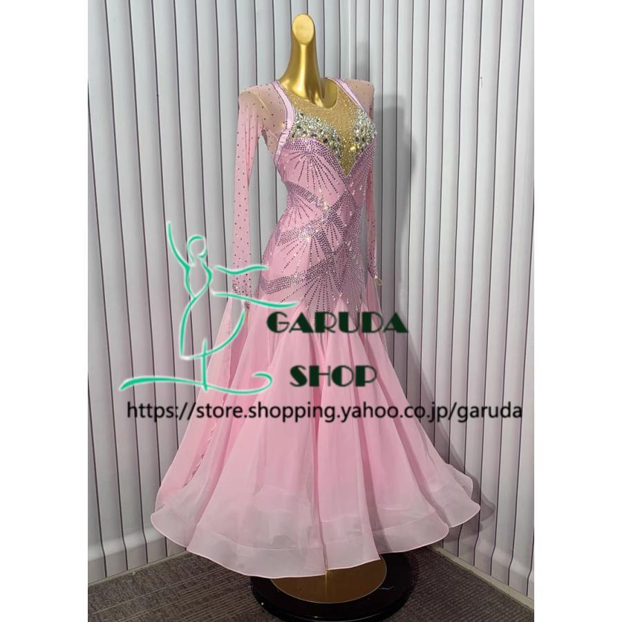 Garuda SHOP レディース社交ダンス衣装 競技ドレス ワルツドレス高級品